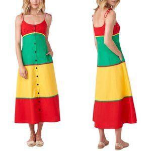 LA LIGNE Spaghetti Straps Multicolor Dress NWT